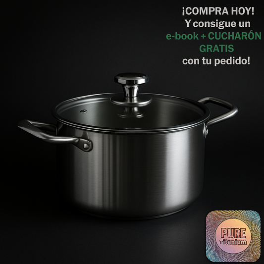 Olla ZenTitanium™ — Cocina más saludable con pureza y durabilidad absoluta